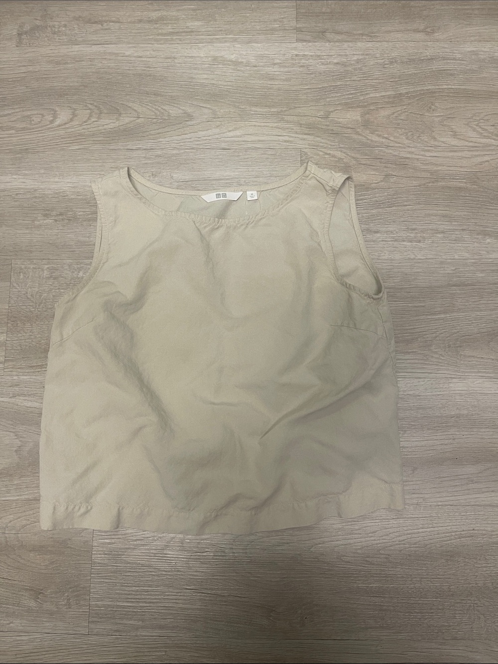 Uniqlo Beige Sleeveless Tank Top
